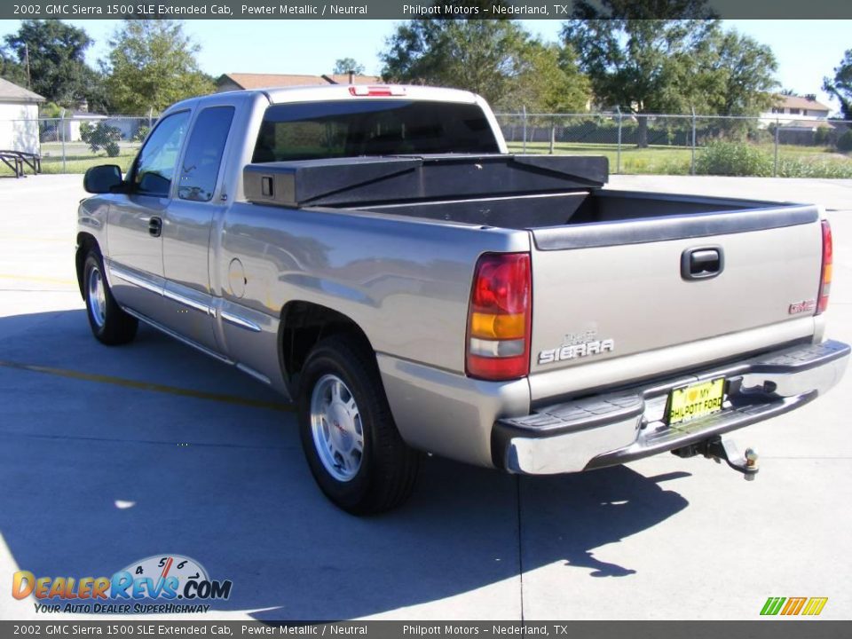 2002 GMC Sierra 1500 SLE Extended Cab Pewter Metallic / Neutral Photo #5