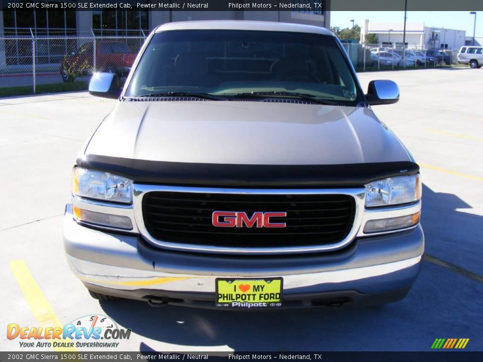 2002 GMC Sierra 1500 SLE Extended Cab Pewter Metallic / Neutral Photo #8