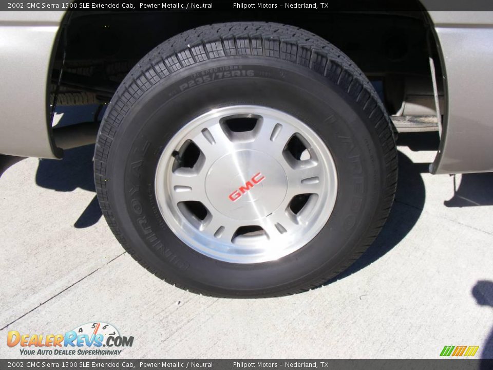 2002 GMC Sierra 1500 SLE Extended Cab Pewter Metallic / Neutral Photo #16