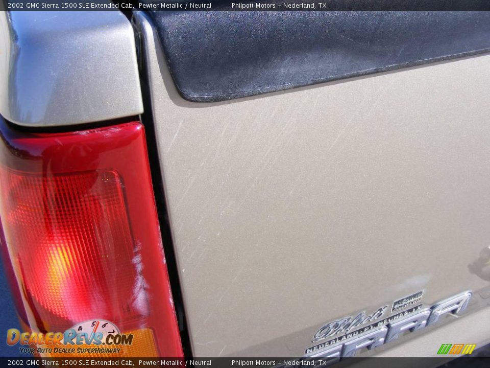 2002 GMC Sierra 1500 SLE Extended Cab Pewter Metallic / Neutral Photo #25