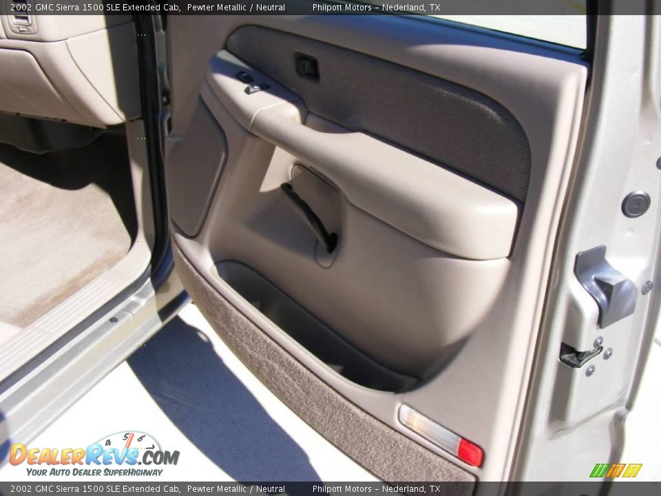 2002 GMC Sierra 1500 SLE Extended Cab Pewter Metallic / Neutral Photo #28