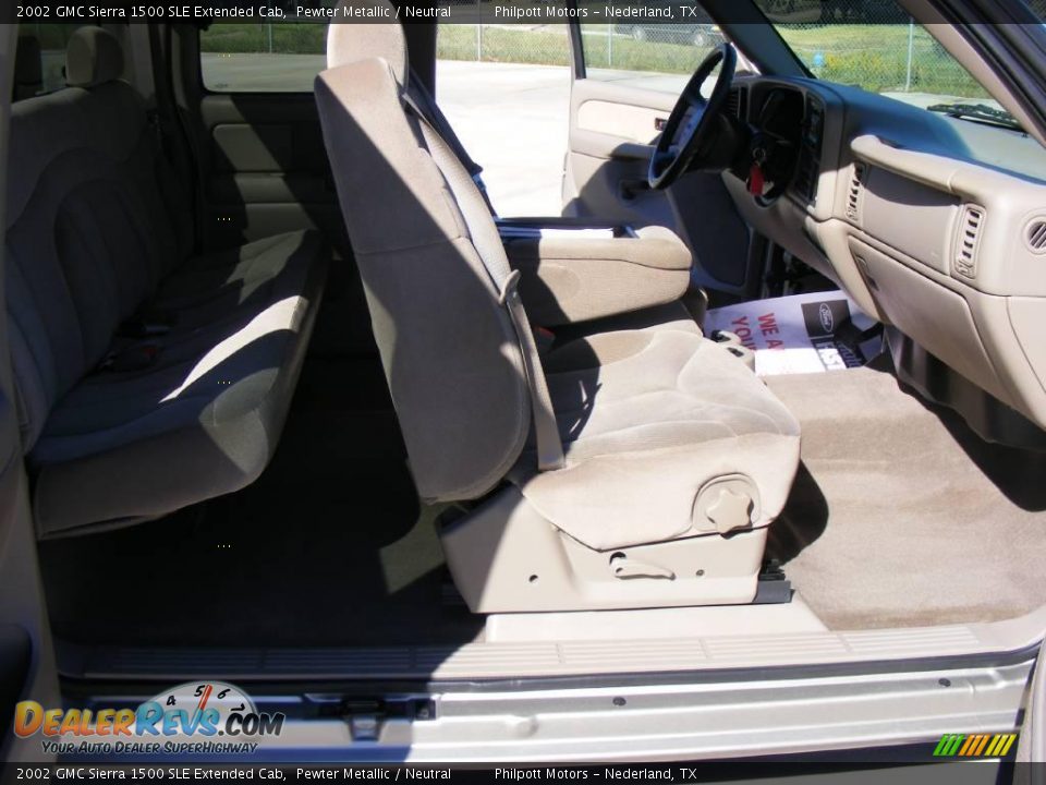 2002 GMC Sierra 1500 SLE Extended Cab Pewter Metallic / Neutral Photo #32
