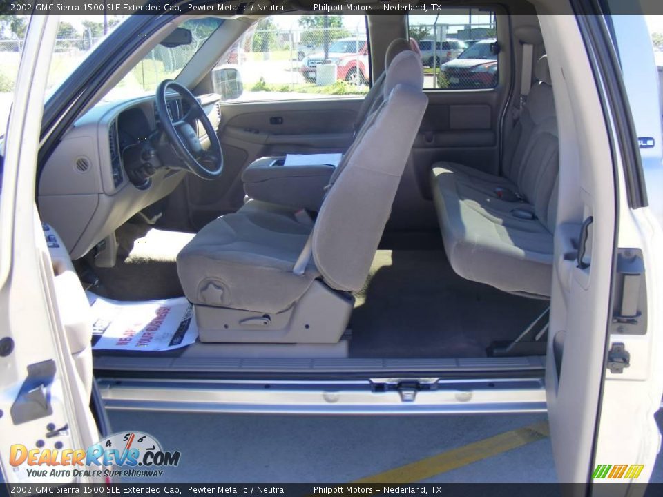2002 GMC Sierra 1500 SLE Extended Cab Pewter Metallic / Neutral Photo #33