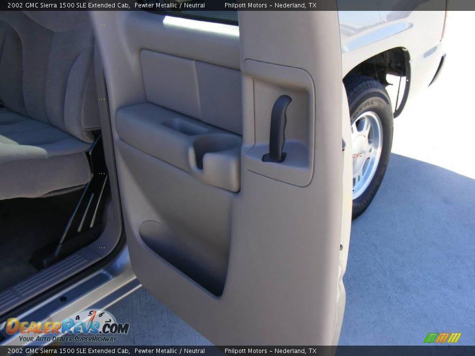2002 GMC Sierra 1500 SLE Extended Cab Pewter Metallic / Neutral Photo #34