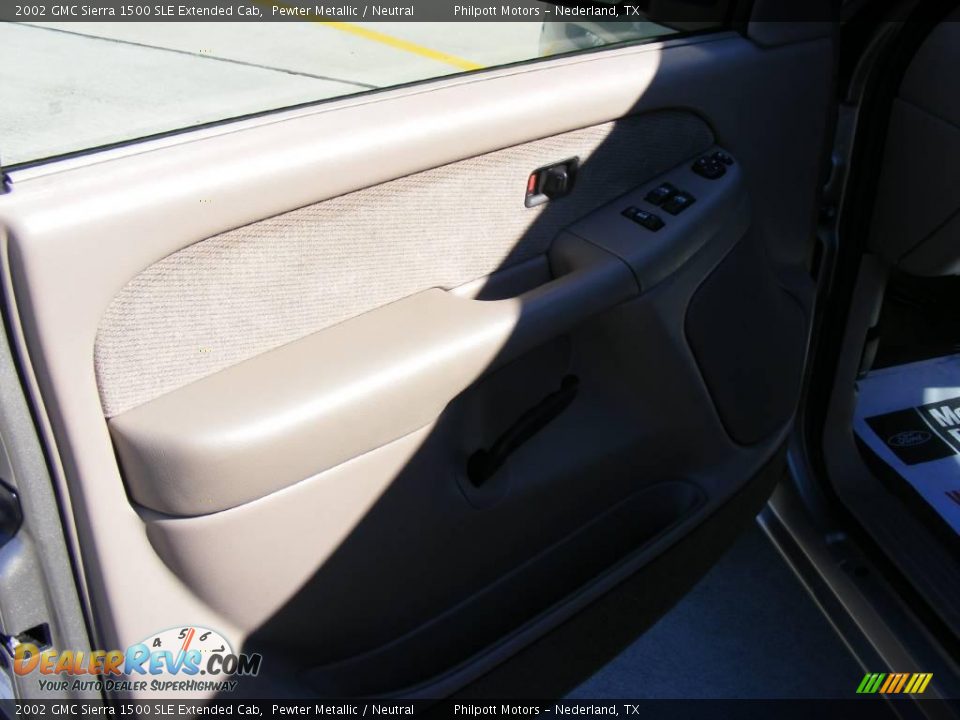 2002 GMC Sierra 1500 SLE Extended Cab Pewter Metallic / Neutral Photo #36