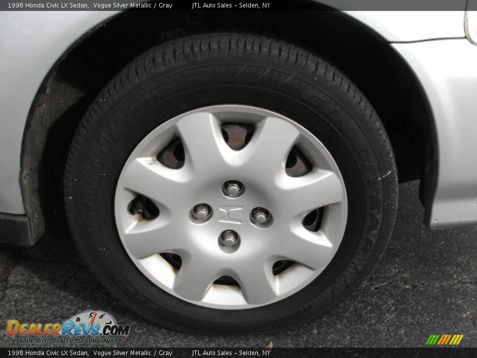 1998 Honda Civic LX Sedan Vogue Silver Metallic / Gray Photo #9