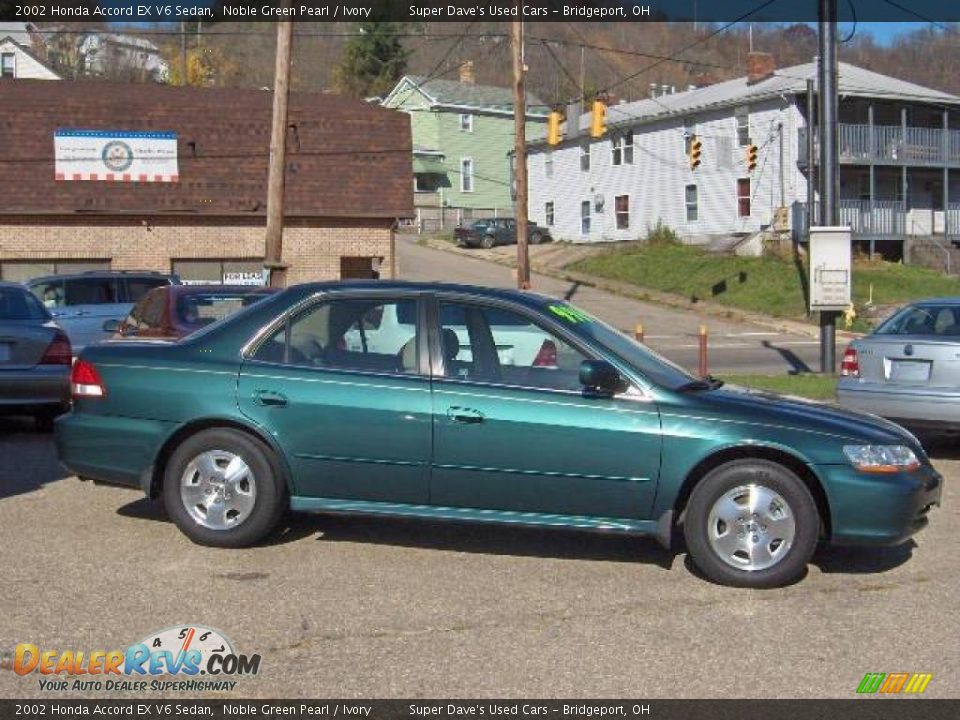 2002 Honda Accord EX V6 Sedan Noble Green Pearl / Ivory Photo #2