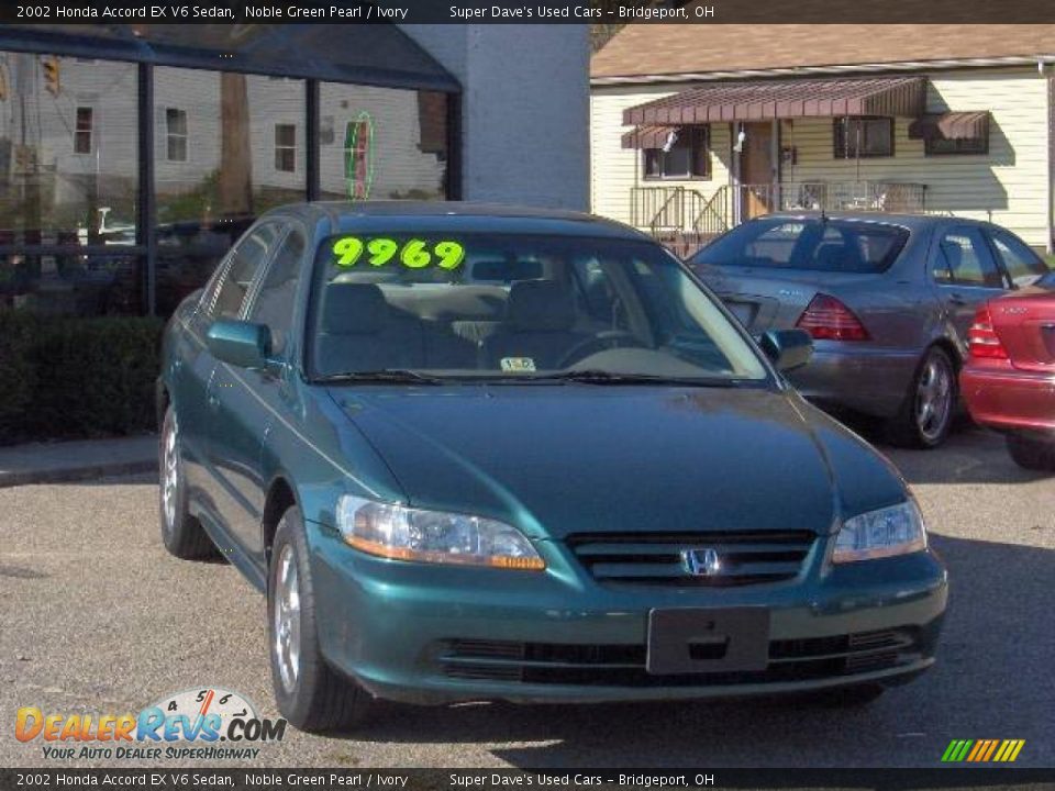 2002 Honda Accord EX V6 Sedan Noble Green Pearl / Ivory Photo #4