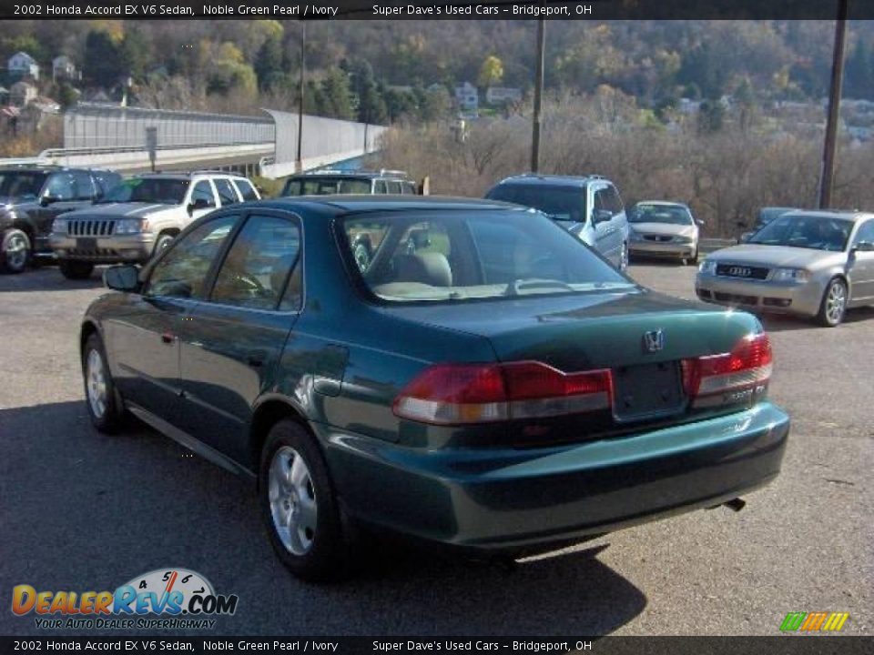 2002 Honda Accord EX V6 Sedan Noble Green Pearl / Ivory Photo #9