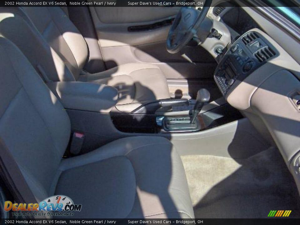 2002 Honda Accord EX V6 Sedan Noble Green Pearl / Ivory Photo #13