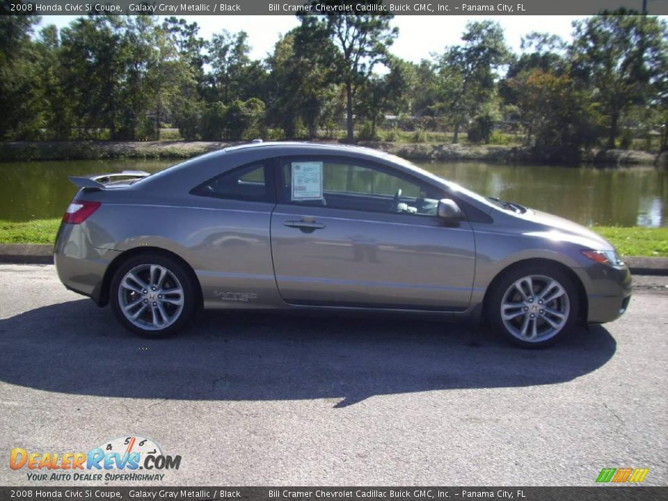 2008 Honda Civic Si Coupe Galaxy Gray Metallic / Black Photo #1