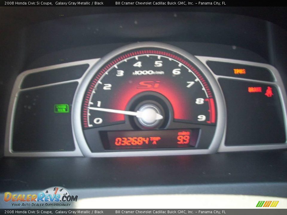 2008 Honda Civic Si Coupe Galaxy Gray Metallic / Black Photo #2