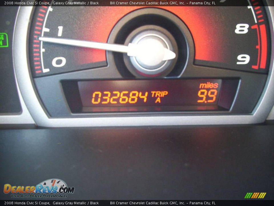 2008 Honda Civic Si Coupe Galaxy Gray Metallic / Black Photo #3