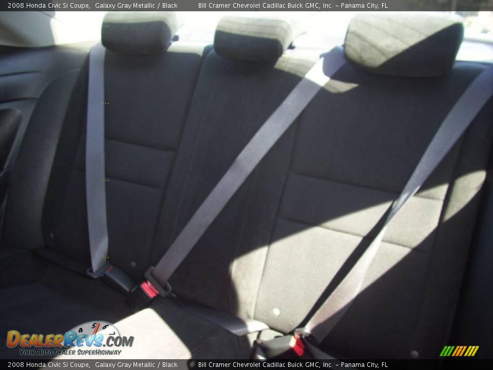 2008 Honda Civic Si Coupe Galaxy Gray Metallic / Black Photo #6