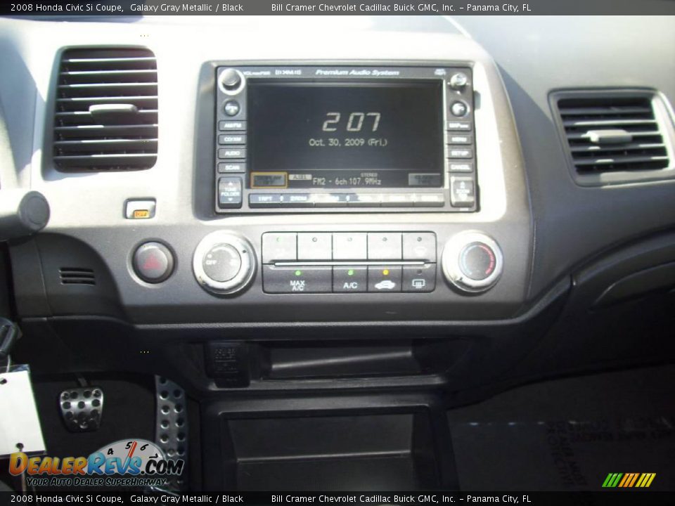 2008 Honda Civic Si Coupe Galaxy Gray Metallic / Black Photo #8