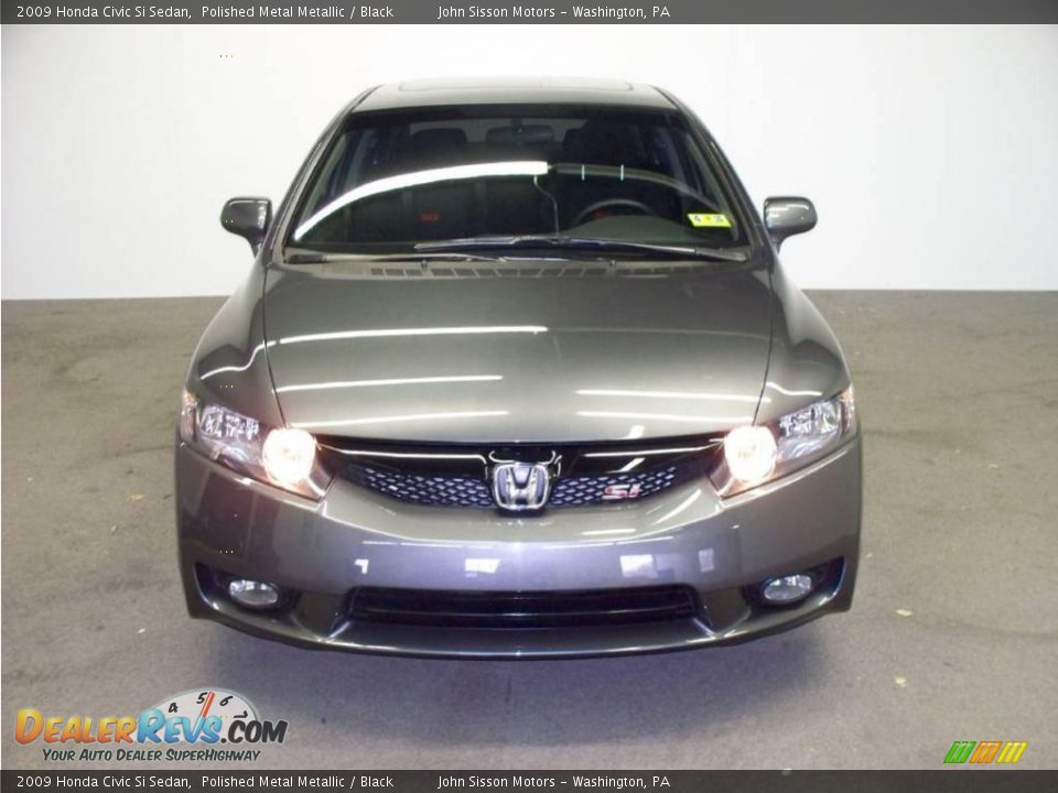 2009 Honda Civic Si Sedan Polished Metal Metallic / Black Photo #2