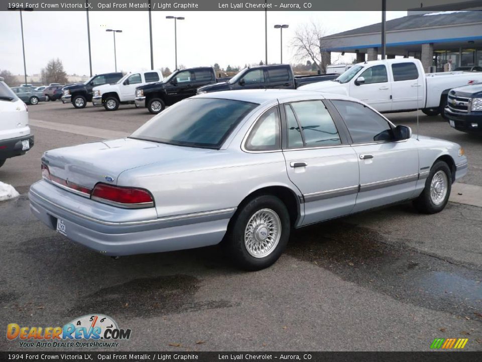 1994 Ford Crown Victoria LX Opal Frost Metallic / Light Graphite Photo #6