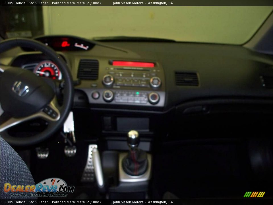 2009 Honda Civic Si Sedan Polished Metal Metallic / Black Photo #15