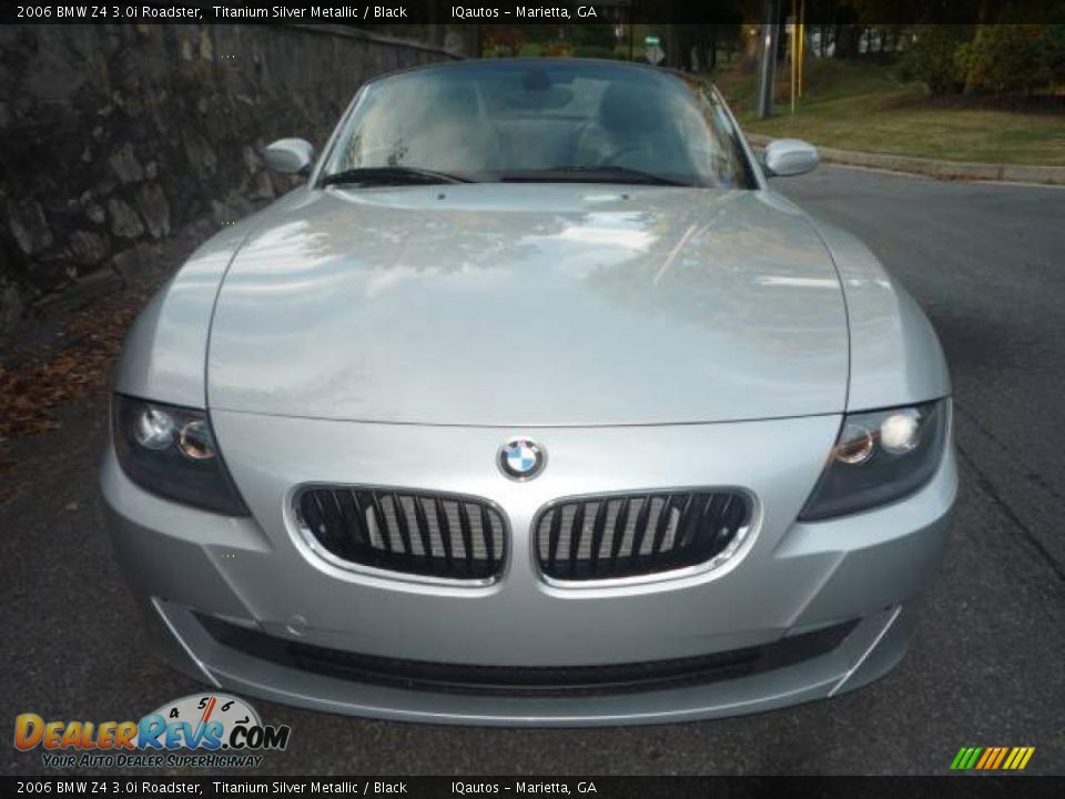 2006 BMW Z4 3.0i Roadster Titanium Silver Metallic / Black Photo #3