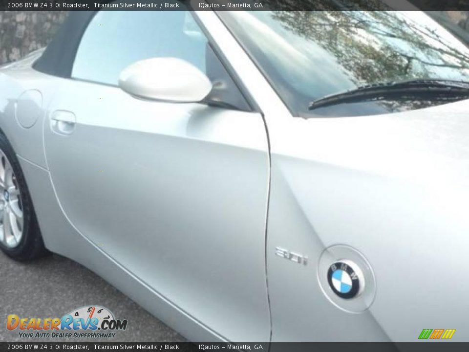 2006 BMW Z4 3.0i Roadster Titanium Silver Metallic / Black Photo #9