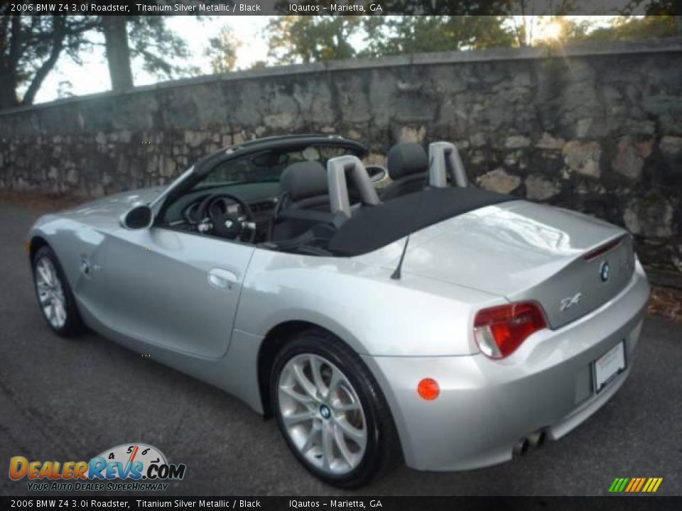 2006 BMW Z4 3.0i Roadster Titanium Silver Metallic / Black Photo #13