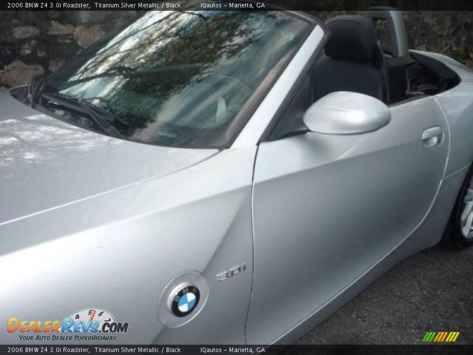2006 BMW Z4 3.0i Roadster Titanium Silver Metallic / Black Photo #14