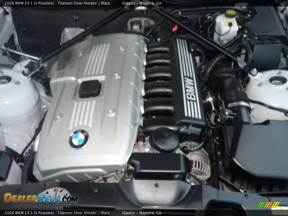 2006 BMW Z4 3.0i Roadster Titanium Silver Metallic / Black Photo #24