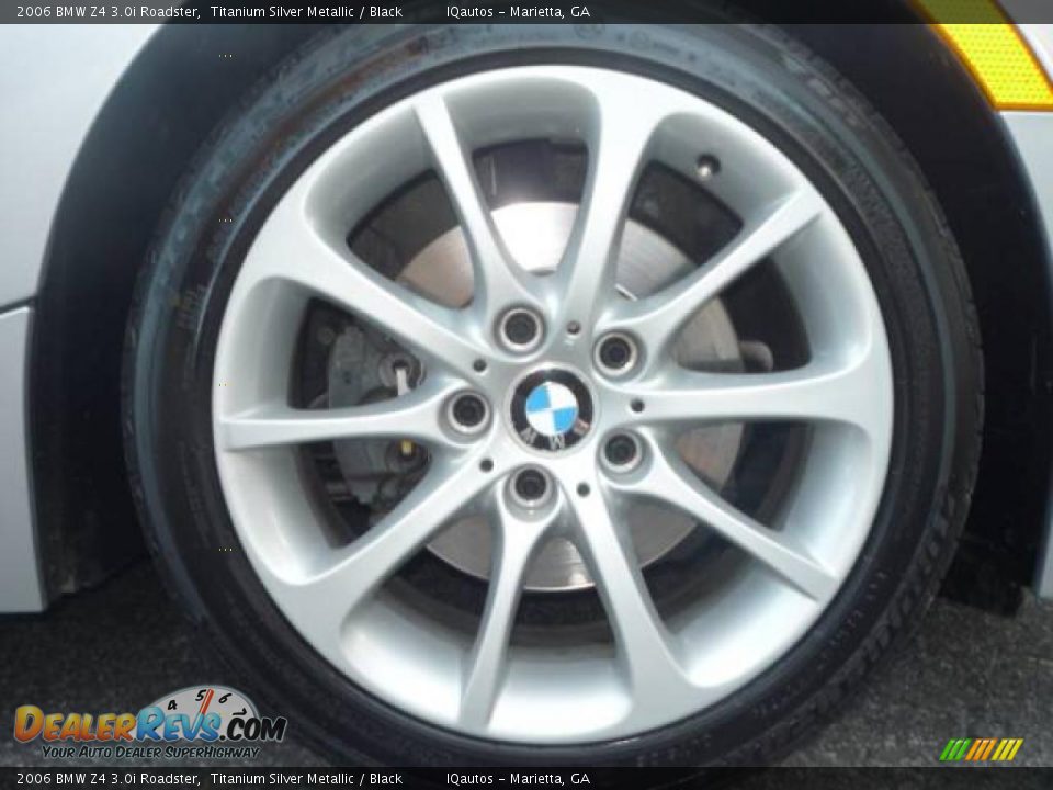 2006 BMW Z4 3.0i Roadster Titanium Silver Metallic / Black Photo #25