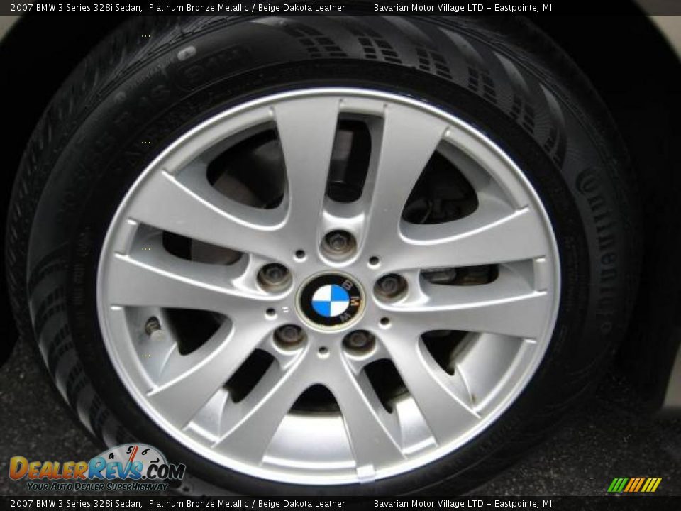 2007 BMW 3 Series 328i Sedan Platinum Bronze Metallic / Beige Dakota Leather Photo #10