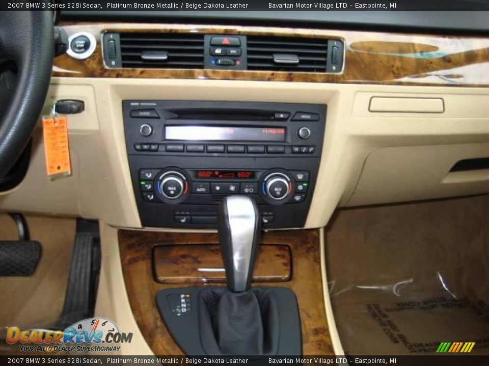 2007 BMW 3 Series 328i Sedan Platinum Bronze Metallic / Beige Dakota Leather Photo #21
