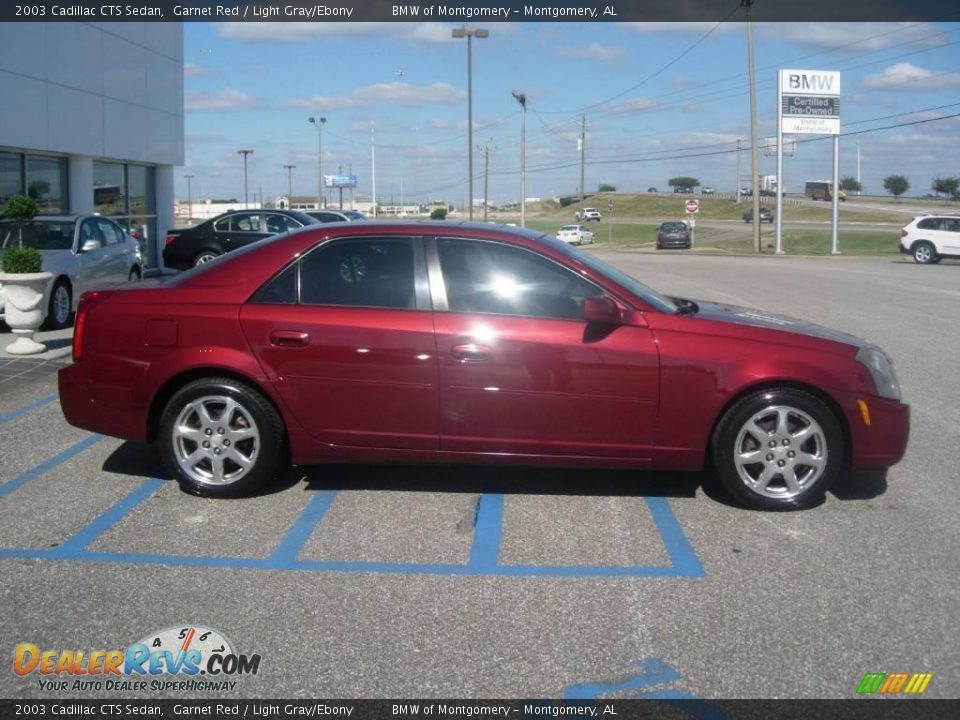 2003 Cadillac CTS Sedan Garnet Red / Light Gray/Ebony Photo #5
