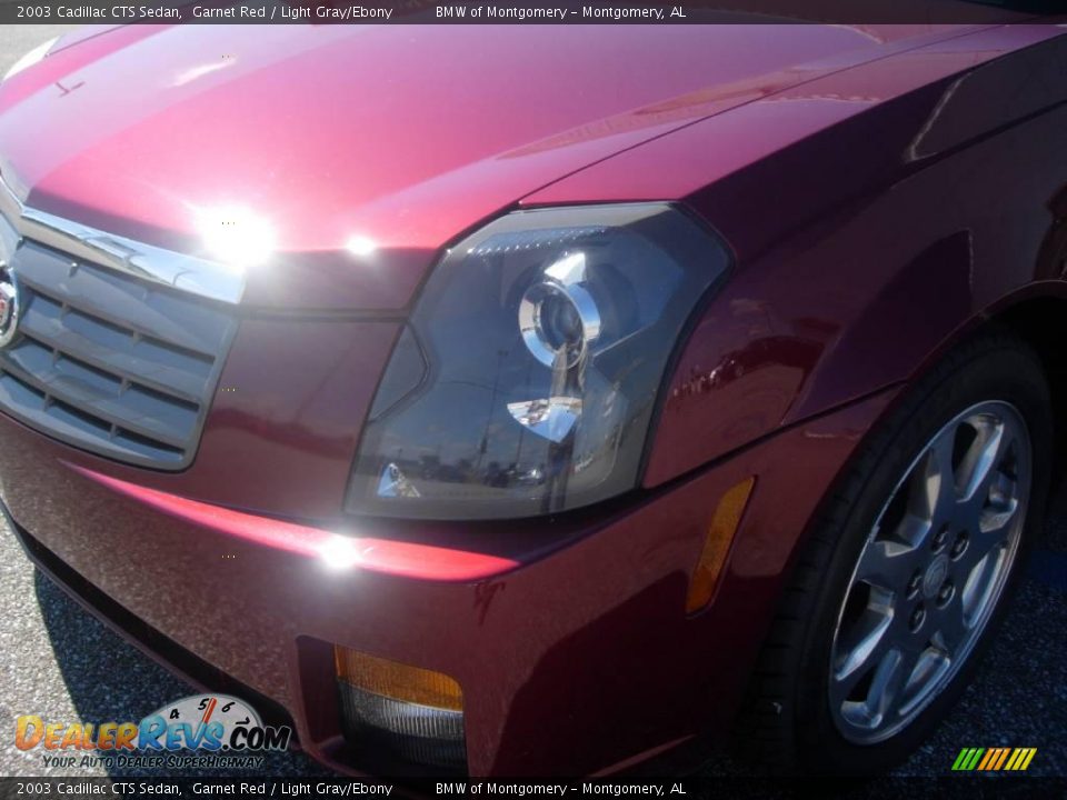 2003 Cadillac CTS Sedan Garnet Red / Light Gray/Ebony Photo #8