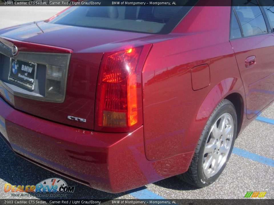 2003 Cadillac CTS Sedan Garnet Red / Light Gray/Ebony Photo #10