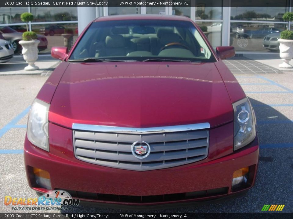 2003 Cadillac CTS Sedan Garnet Red / Light Gray/Ebony Photo #11