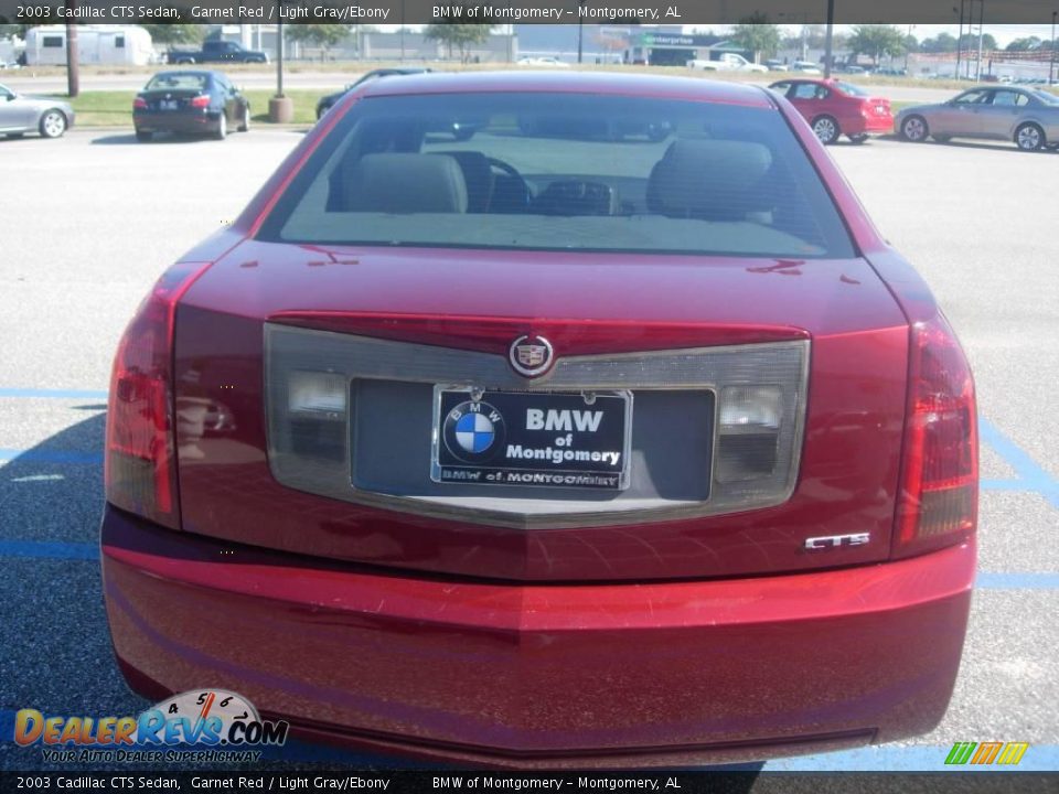 2003 Cadillac CTS Sedan Garnet Red / Light Gray/Ebony Photo #12