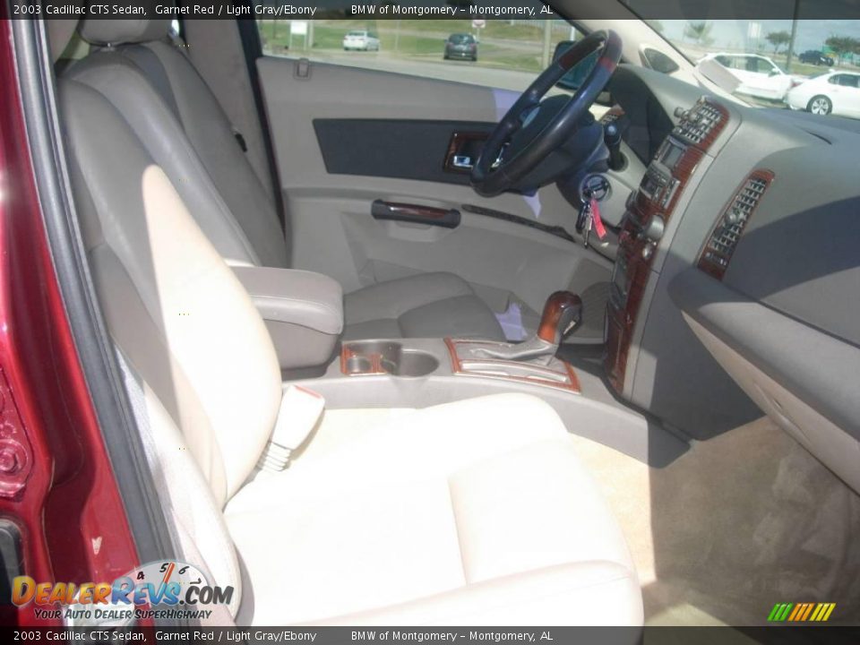2003 Cadillac CTS Sedan Garnet Red / Light Gray/Ebony Photo #18