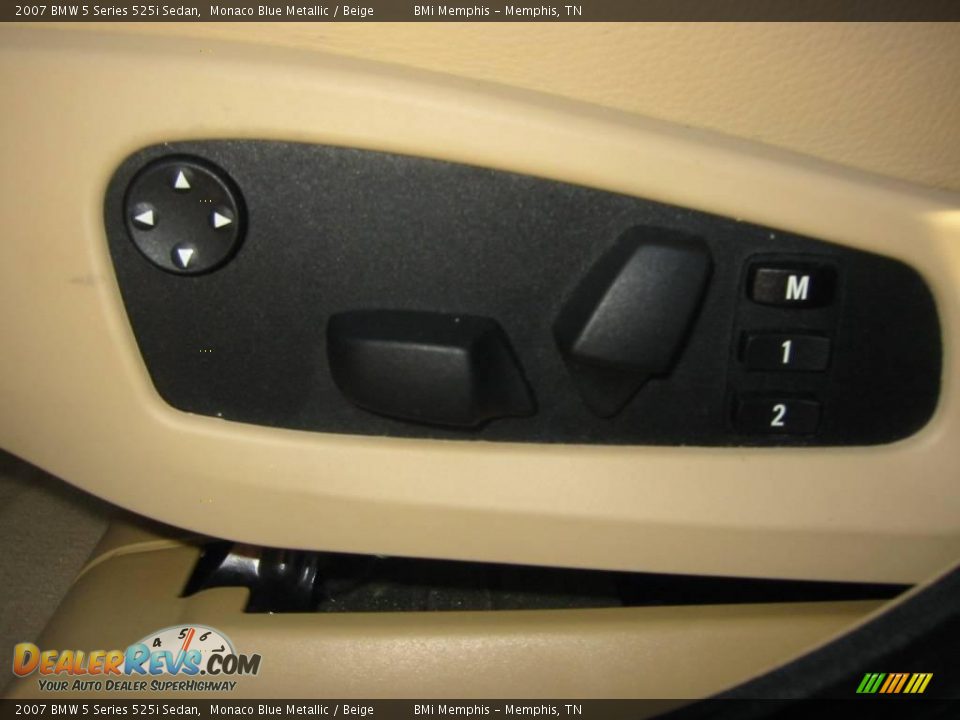 2007 BMW 5 Series 525i Sedan Monaco Blue Metallic / Beige Photo #11
