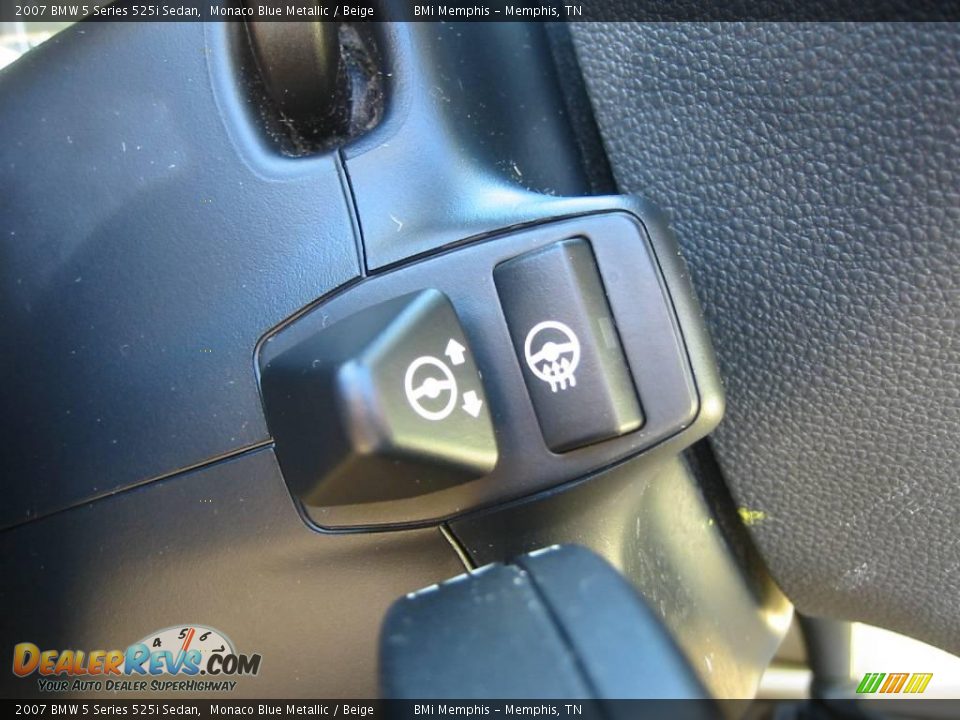 2007 BMW 5 Series 525i Sedan Monaco Blue Metallic / Beige Photo #14
