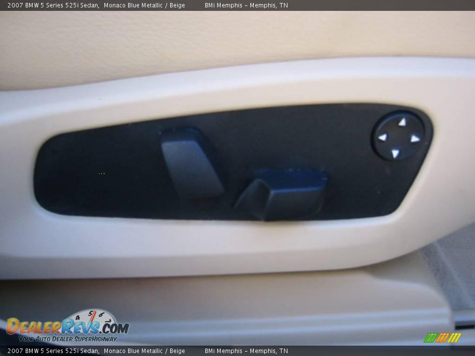 2007 BMW 5 Series 525i Sedan Monaco Blue Metallic / Beige Photo #20