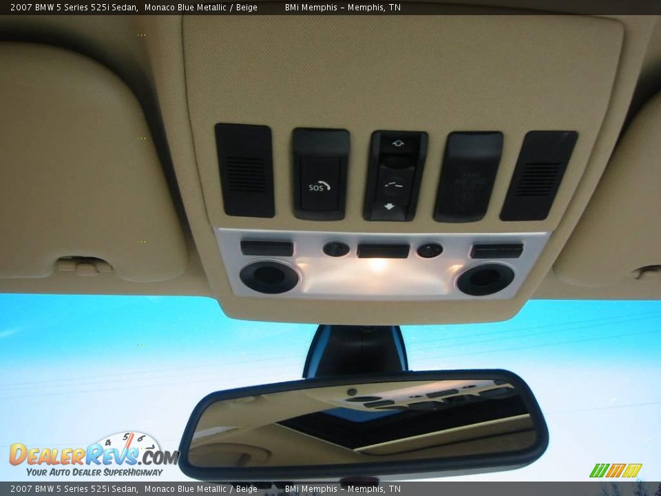 2007 BMW 5 Series 525i Sedan Monaco Blue Metallic / Beige Photo #23