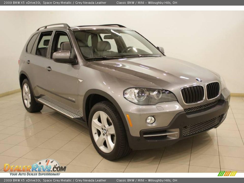 2009 BMW X5 xDrive30i Space Grey Metallic / Grey Nevada Leather Photo #1