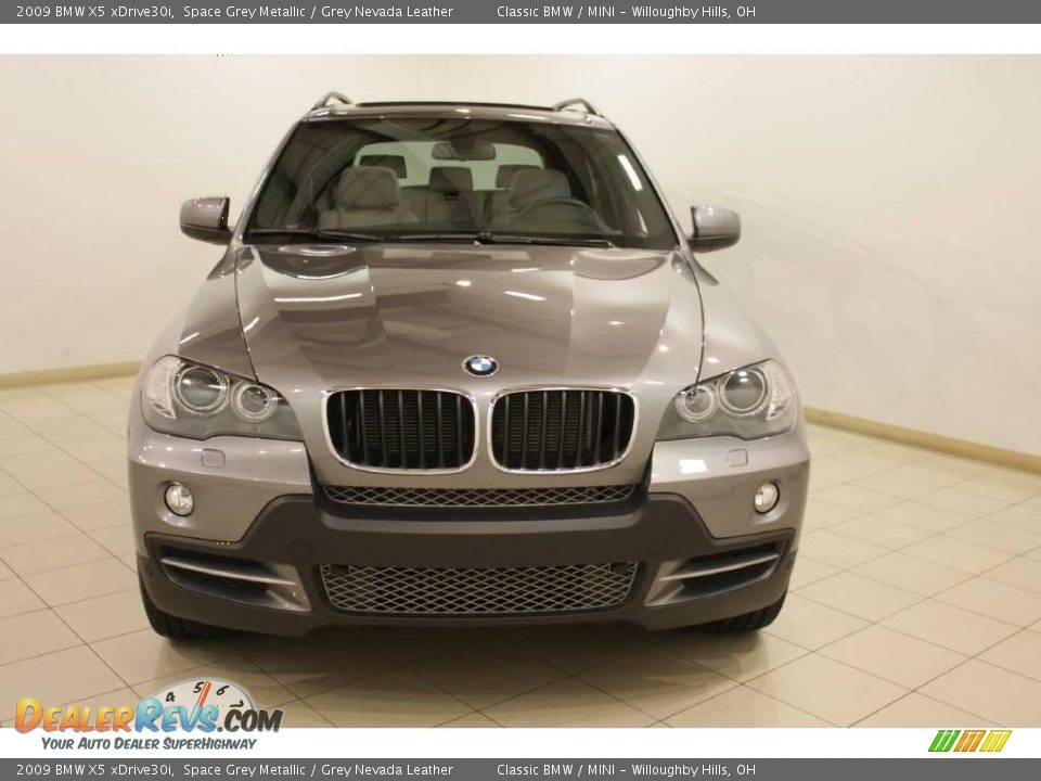 2009 BMW X5 xDrive30i Space Grey Metallic / Grey Nevada Leather Photo #2