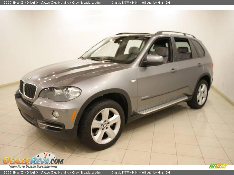 2009 BMW X5 xDrive30i Space Grey Metallic / Grey Nevada Leather Photo #3