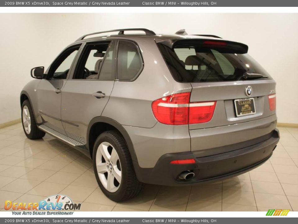 2009 BMW X5 xDrive30i Space Grey Metallic / Grey Nevada Leather Photo #5