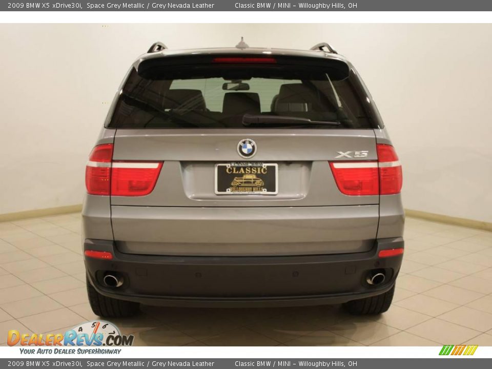 2009 BMW X5 xDrive30i Space Grey Metallic / Grey Nevada Leather Photo #6