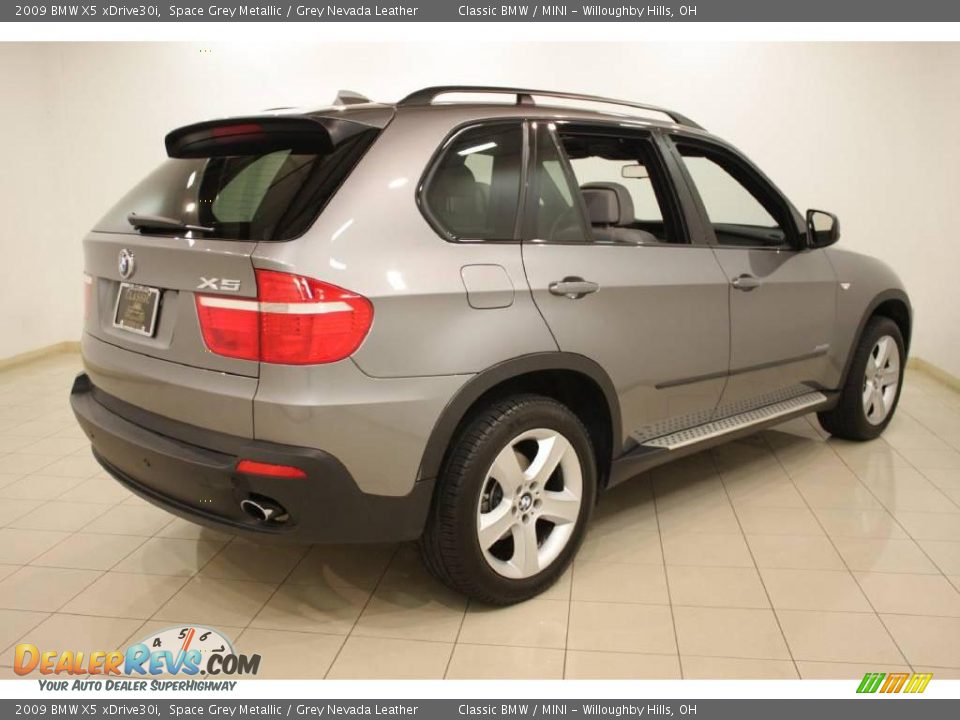 2009 BMW X5 xDrive30i Space Grey Metallic / Grey Nevada Leather Photo #7
