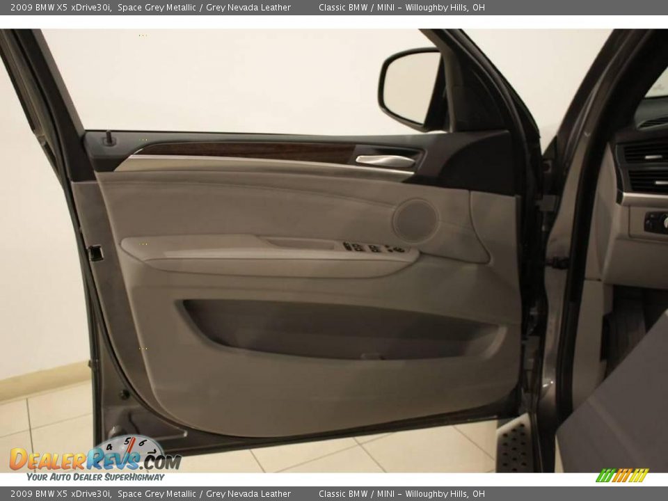 2009 BMW X5 xDrive30i Space Grey Metallic / Grey Nevada Leather Photo #8