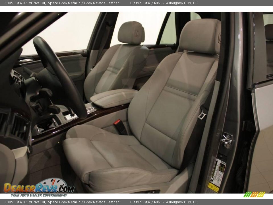 2009 BMW X5 xDrive30i Space Grey Metallic / Grey Nevada Leather Photo #10