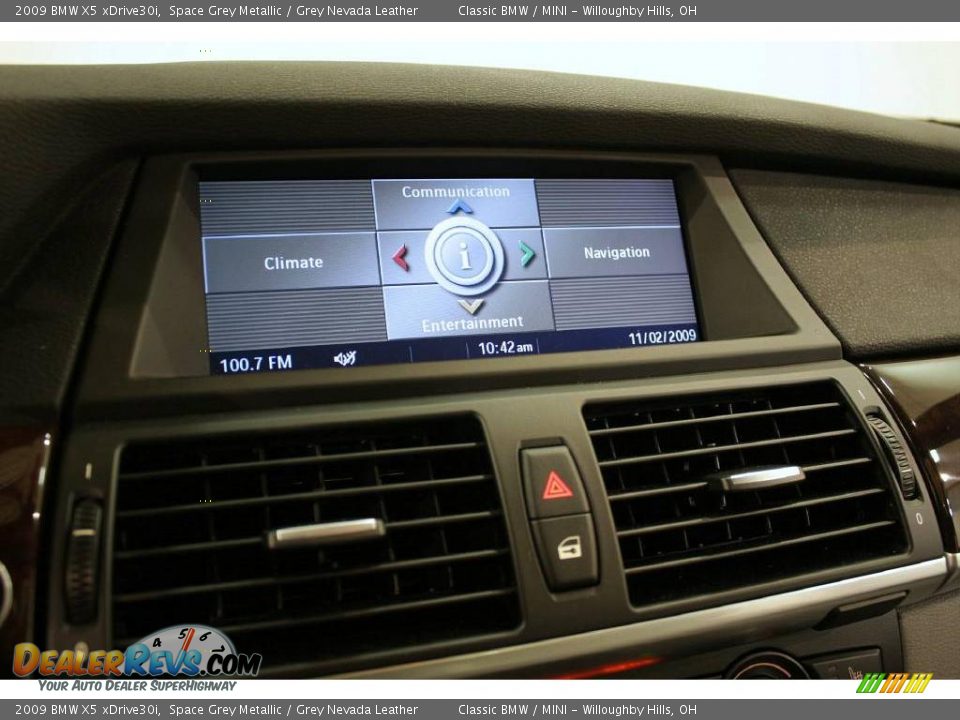 2009 BMW X5 xDrive30i Space Grey Metallic / Grey Nevada Leather Photo #15