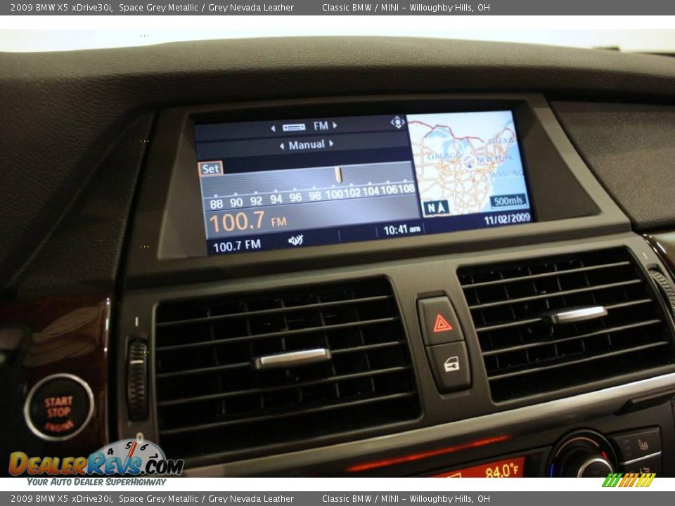 2009 BMW X5 xDrive30i Space Grey Metallic / Grey Nevada Leather Photo #16